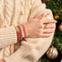Red Panda Links | Mini Kismet Bracelet | Red x Silver